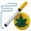 cigarette, tobacco, smoke, smoking, cannabis, marijuana, hemp, illustration 