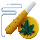 joint, cannabis, weed, drug, marijuana, smoking, unhealthy, illustration 
