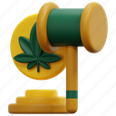 law, cannabis, legislation, legal, gavel, drug, marijuana, illustration 