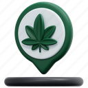 location, pin, placeholder, cbd, cannabis, marijuana, hemp, illustration 