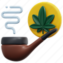 pipe, cannabis, marijuana, weed, hemp, smoke, drug, illustration 