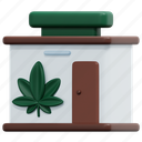 store, shop, cannabis, weed, marijuana, drug, hemp, illustration 