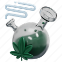 bong, flask, cannabis, marijuana, cbd, hemp, botanical, object 