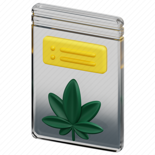 Evidence, investigation, package, marijuana, cannabis, drug, security 3D illustration - Download on Iconfinder