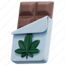 chocolatebar, cannabis, marijuana, dessert, sweet, chocolate, bar, render