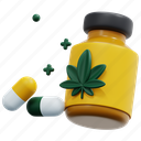 drugs, cannabis, medicine, bottle, pharmacy, pharmaceutical, medical, render
