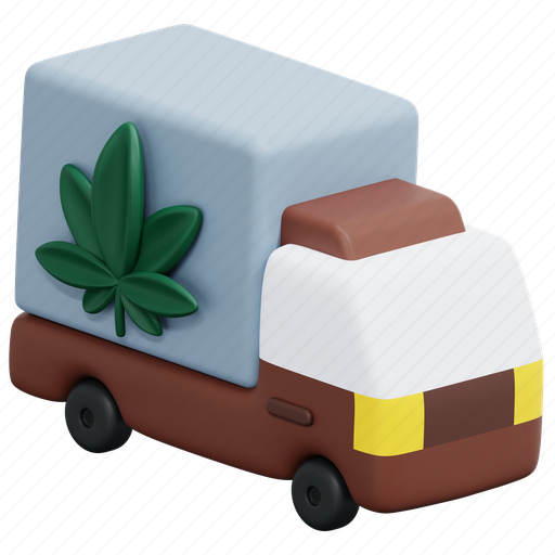 Deliverytruck, cannabis, marijuana, transport, medicinal, service, hemp icon - Download on Iconfinder