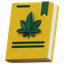 book, cannabis, marijuana, drugs, medical, education, hemp, render 
