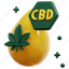 cbd, oil, cannabis, marijuana, hemp, wellness, beauty, drug, render 