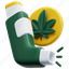 inhaler, cannabis, asthma, marijuana, hemp, drug, render 
