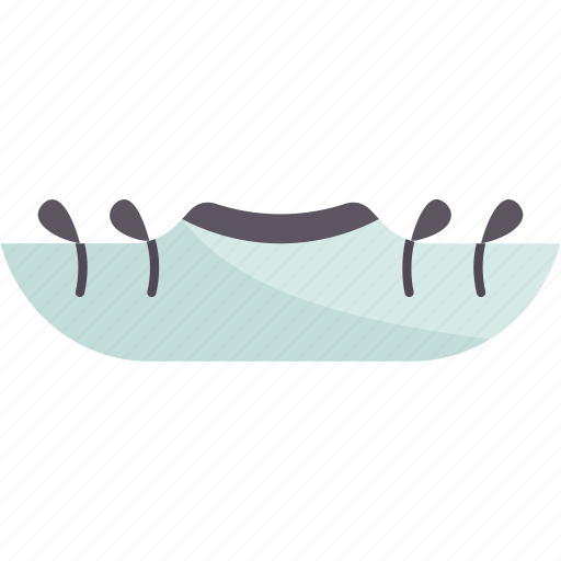 Foldboat, canoe, folding, collapsible, rowing icon - Download on Iconfinder