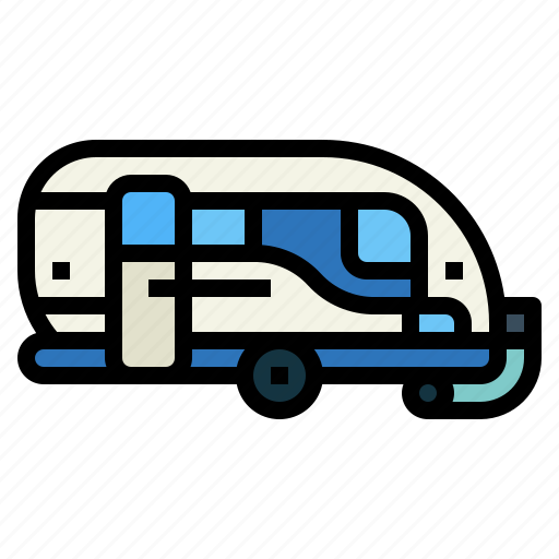 Caravan, car, vehicle, transportation, automobile icon - Download on Iconfinder