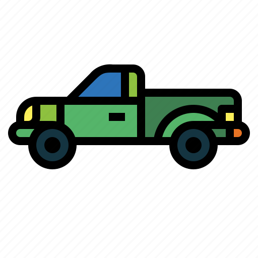Pickup, truck, car, vehicle, transportation, automobile icon - Download on Iconfinder