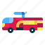 fire, engine, car, vehicle, firetruck, transportation 