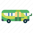 minibus, bus, car, vehicle, automobile