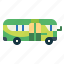 minibus, bus, car, vehicle, automobile 