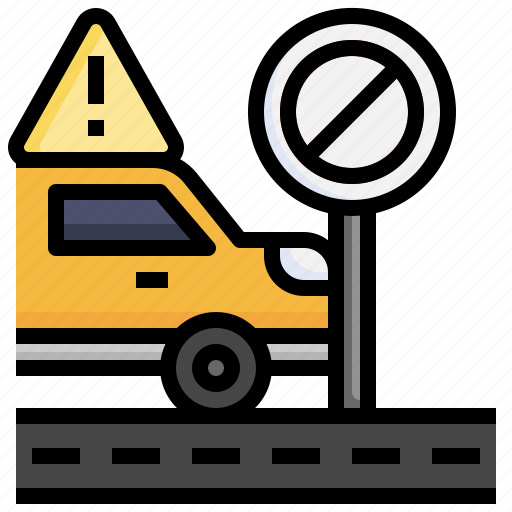 Car, crash, accident, road, protect, warn icon - Download on Iconfinder