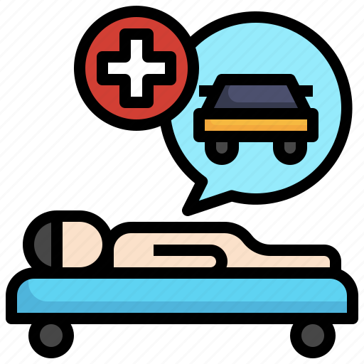Patient, accident, car, treat icon - Download on Iconfinder