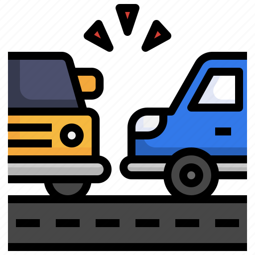 Side, accident, car, road, protect, warn icon - Download on Iconfinder