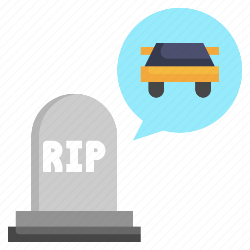Funeral, rip, accident, car, road icon - Download on Iconfinder