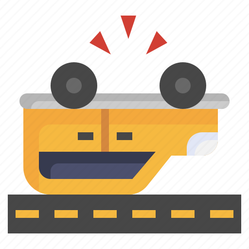 Overturned, car, accident, road, protec icon - Download on Iconfinder