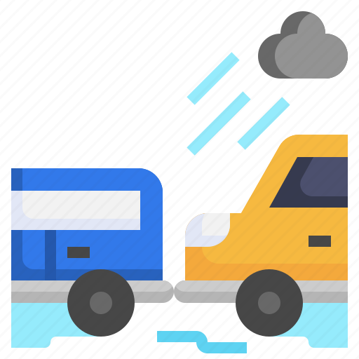 Slippery, road, accident, car, rain, slip icon - Download on Iconfinder
