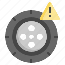 tire, accident, car, road, protect, warn