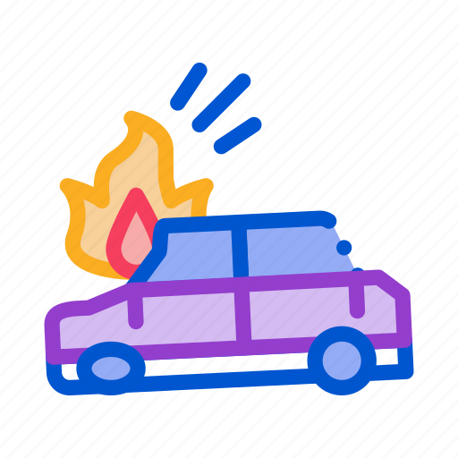 Airbag, broken, burning, car, crash, deployed, ignition icon - Download on Iconfinder