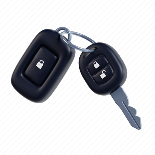 Car, key, vehicle, auto, automobile, new, transportation 3D illustration - Download on Iconfinder