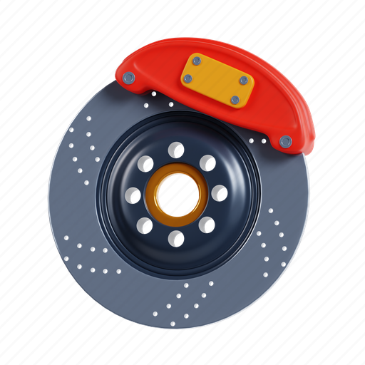 Disc, brake, car, auto, vehicle, automobile, part 3D illustration - Download on Iconfinder