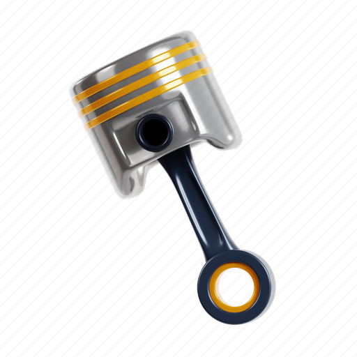 Piston, engine, car, auto, vehicle, part, automotive 3D illustration - Download on Iconfinder