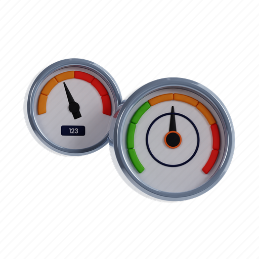 Tachometer, speed, car, speedometer, gauge, meter, dashboard 3D illustration - Download on Iconfinder