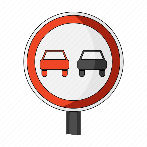 Car, overtaking, prohibition, road, sign, symbols, transport icon - Download on Iconfinder