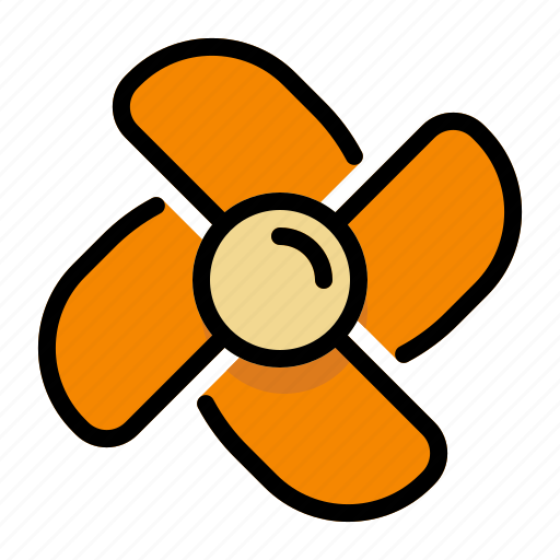 Ac, air, blow, fan, wind icon - Download on Iconfinder