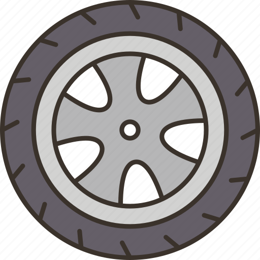Wheel, tire, car, automobile, garage icon - Download on Iconfinder