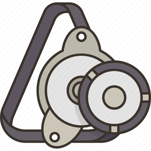 Belt, serpentine, engine, pulley, automotive icon - Download on Iconfinder