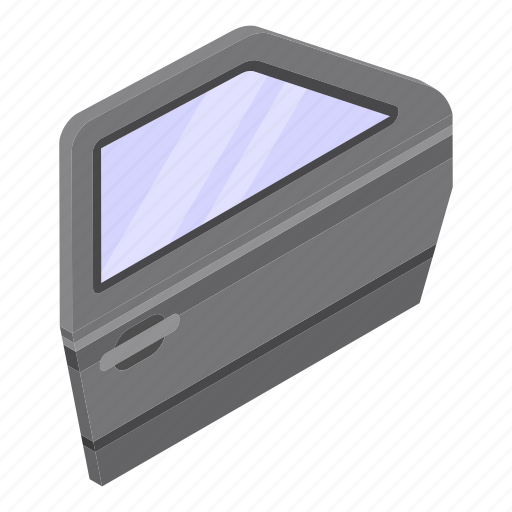 Car, cartoon, door, element, isometric, logo, silhouette icon - Download on Iconfinder