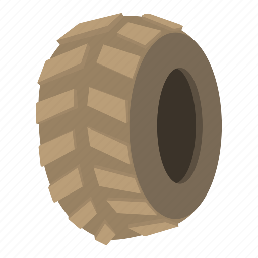 Auto, big tire, car, cartoon, race, tyre, wheel icon - Download on Iconfinder