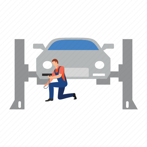 Tire, pressure, car, worker, maintenance icon - Download on Iconfinder