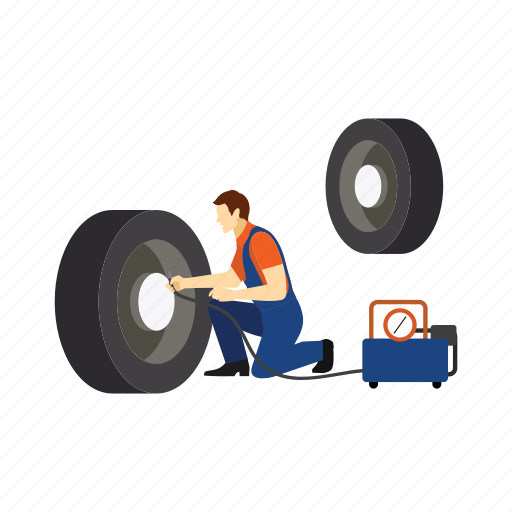 Tire, servicing, mechanic, car, vehicle icon - Download on Iconfinder