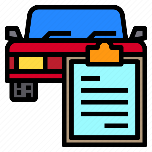 Car, clipboard, document, file, service icon - Download on Iconfinder