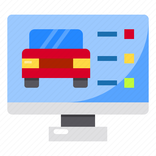 Car, check, monitor, screen, service icon - Download on Iconfinder