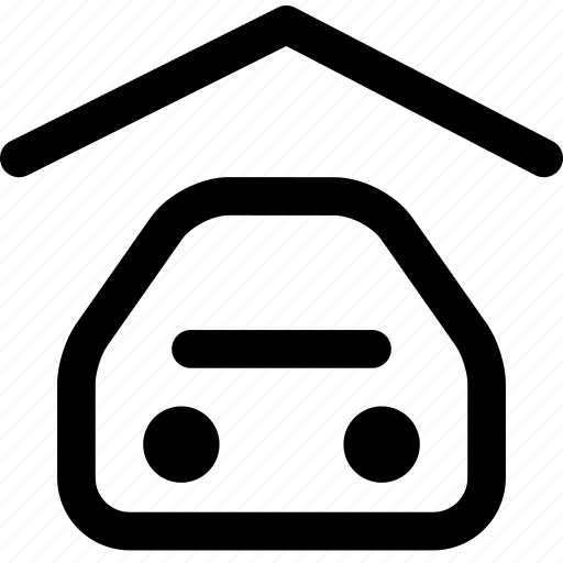 Car, garage, lot, parking, roof, space, storage icon - Download on Iconfinder