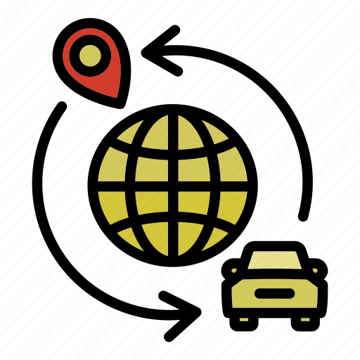 Global, car, sharing icon - Download on Iconfinder