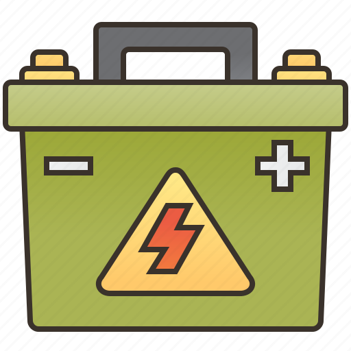 Battery, electricity, engine, mechanic, power icon - Download on Iconfinder