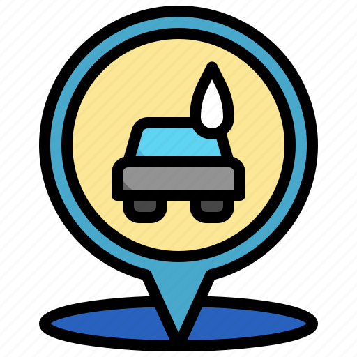 Location, clean, service, maps, map, position, car icon - Download on Iconfinder