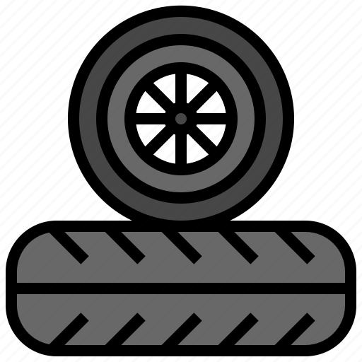 Tire, car, wash, transportation, cleaning, wheel, broom icon - Download on Iconfinder