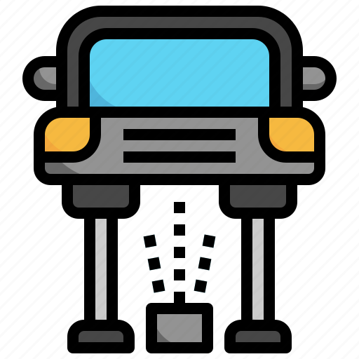 Undercarriage, car, wash, flush, hosepipe, transportation, cleaning icon - Download on Iconfinder