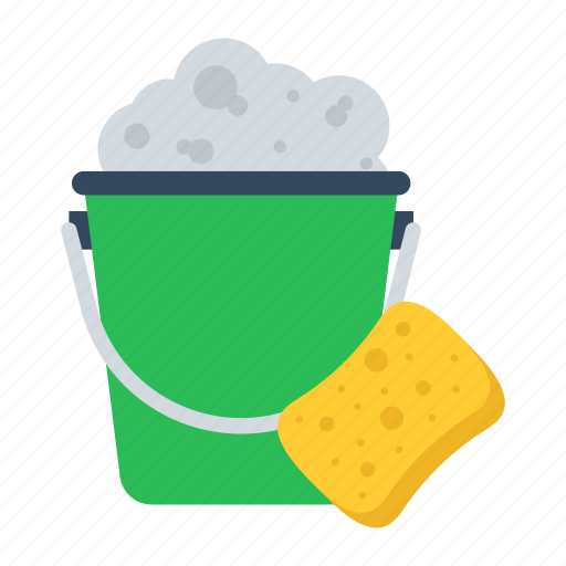 Bucket, soap, washing, cleaning, sponge, laundry icon - Download on Iconfinder