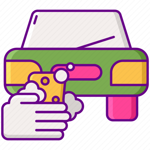 Hand, washing, car icon - Download on Iconfinder